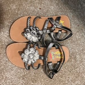 Silver sandals